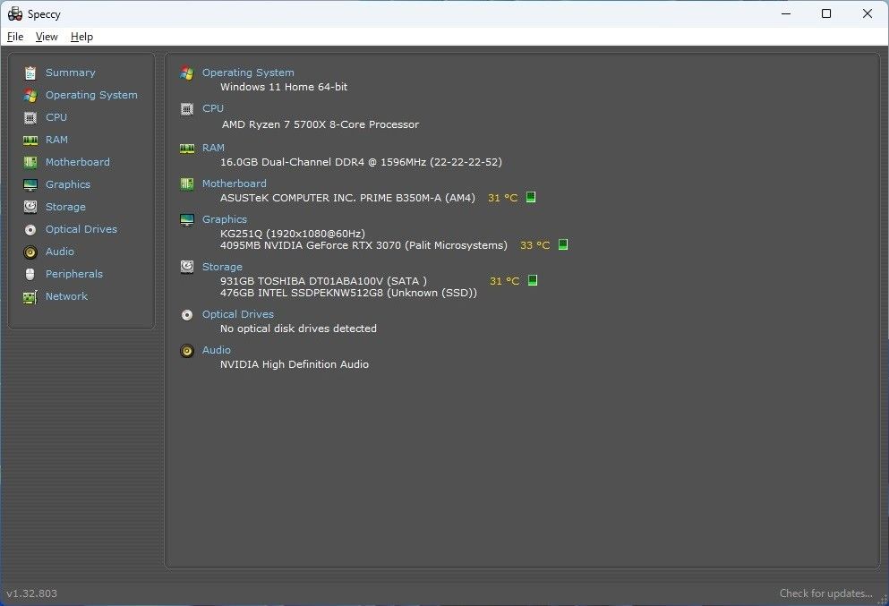 自作ゲーミングPC Ryzen7 5700X/16GB/RTX3070/SSD