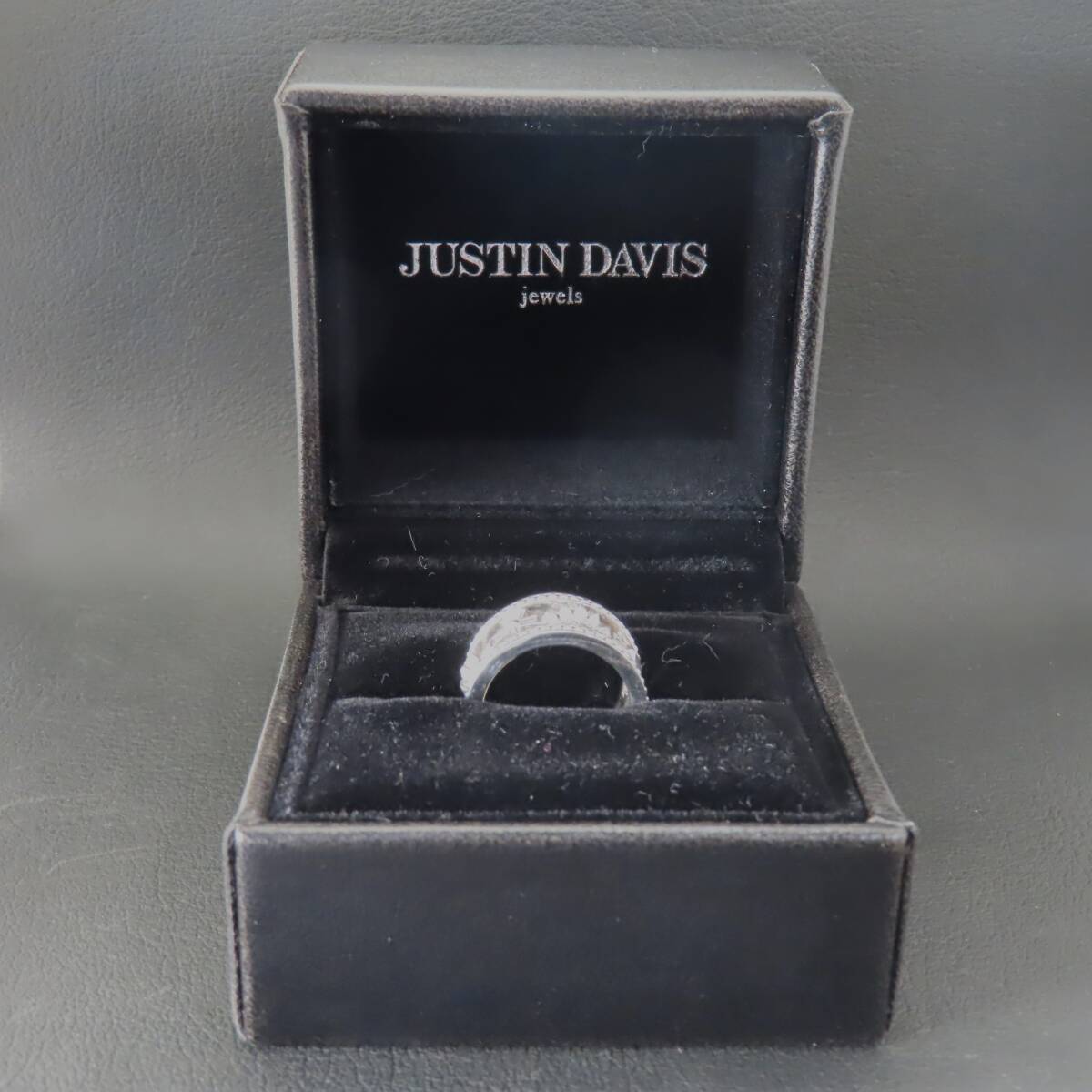  как новый прекрасный товар JUSTIN DAVIS Justin Davis серебряный 925 MEDIEVAL WEDDING BAND 10 номер 7.1g Crown .. Cross 10 знак . с коробкой 