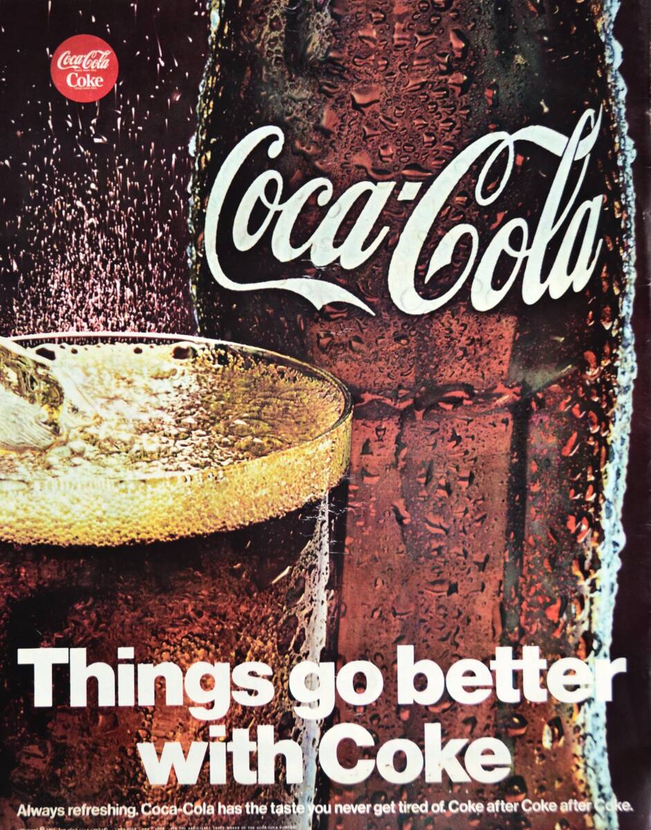 稀少！1967年コカコーラ広告/Coca-Cola/Coke/ソフトドリンク/24_画像1