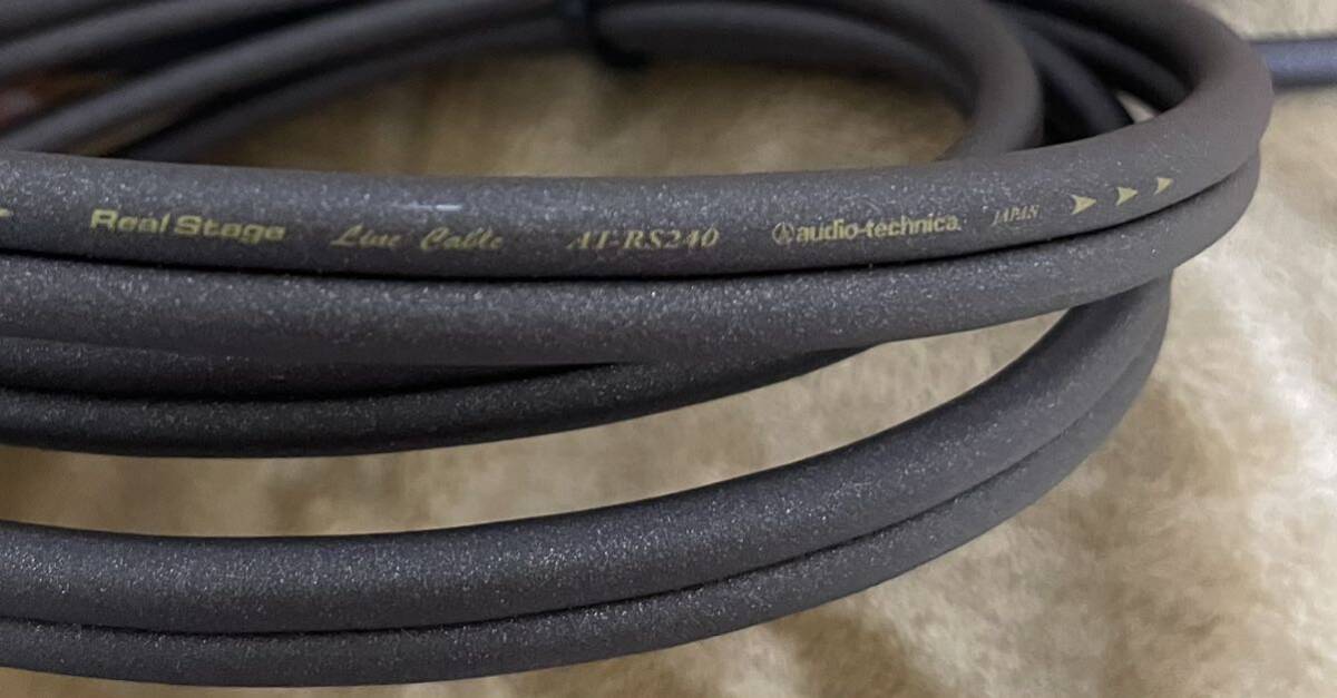 3.audio-technica Audio Technica RCA cable hybrid audio cable AT-RS240 1.3m used 
