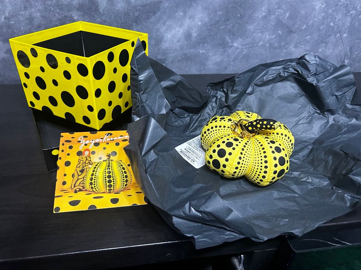 草間彌生　キーリング　マスコット　オブジェ　Kusama キーホルダー かぼちゃ オブジェ 南瓜 パンプキン 草間弥生 カボチャ 