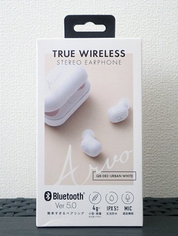 ●BB● 新品 Bluetooth ver5.0 カナル型ワイヤレスイヤホン Q.B-08.2WH ホワイト (管理No-109)の画像1