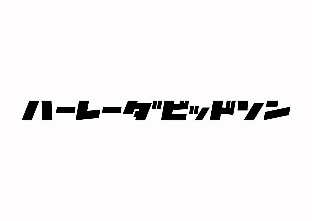 ハーレーダビッドソン　レトロカタカナステッカー　タンク　サイドカバー　メット_画像1