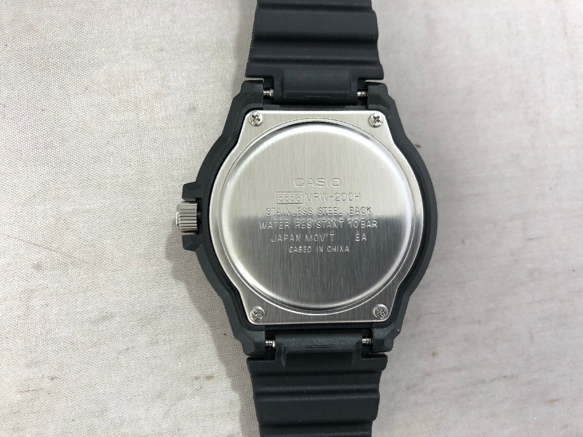 【CASIO】カシオ　MRW-200HJ-1BJH　メンズ腕時計　ブラック×ホワイト　SY02-F7O_画像2