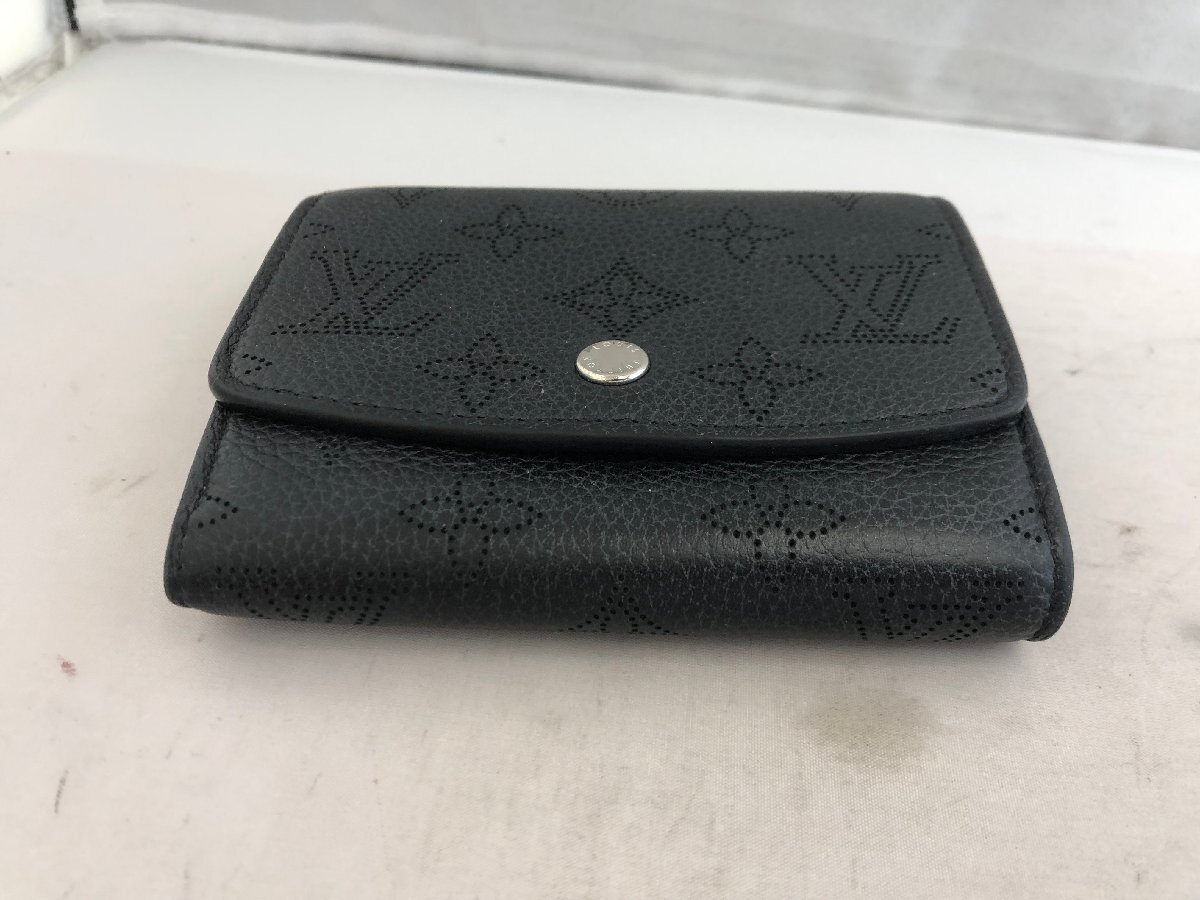 【Louis Vuitton】　ルイ・ヴィトン　モノグラム　ポルトフォイユイリス　コンパクト　二つ折り財布　ブラック　レザー　SY02-F6G_画像3