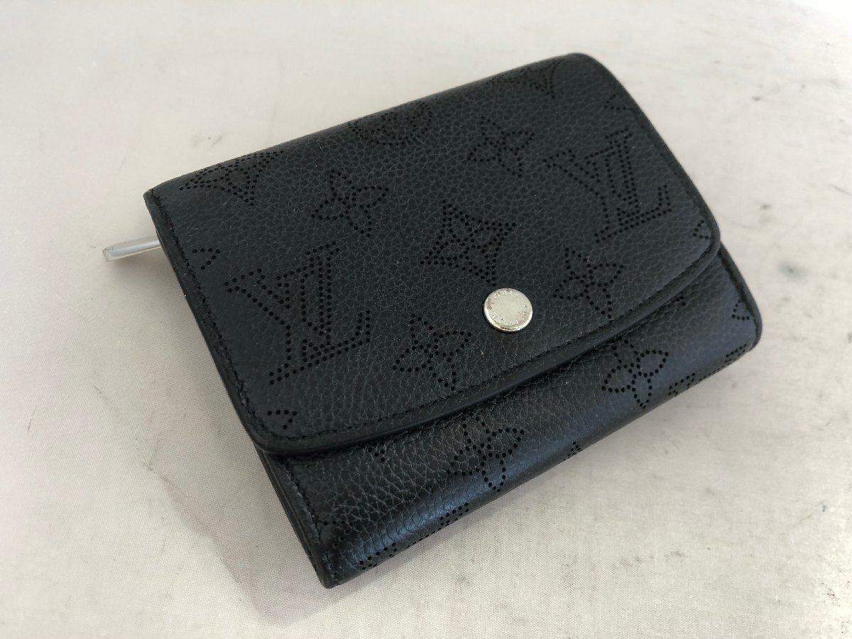 【Louis Vuitton】　ルイ・ヴィトン　モノグラム　ポルトフォイユイリス　コンパクト　二つ折り財布　ブラック　レザー　SY02-F6G_画像9