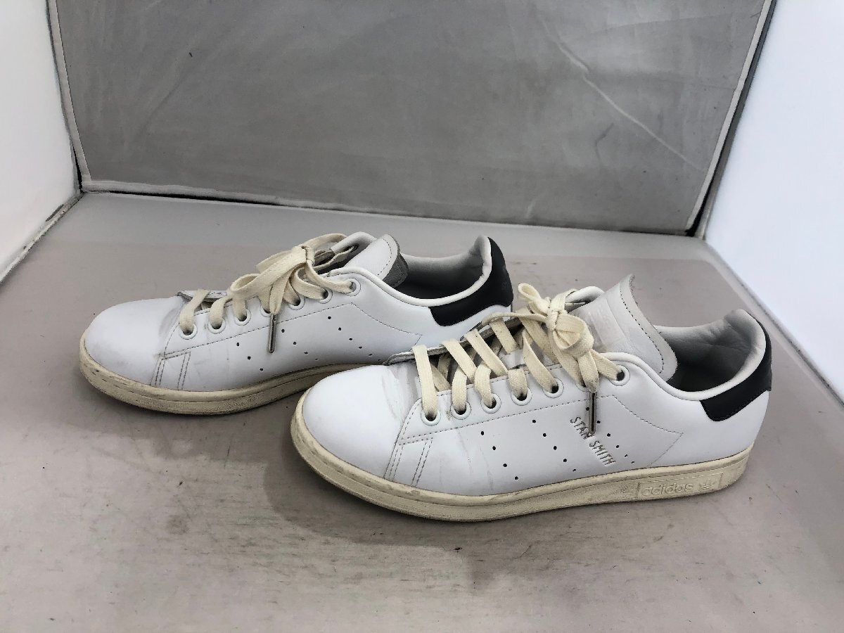 【adidas　STAN SMITH】アディダス　スタンスミス　レディススニーカー　ホワイト×チャコール　レザー　24.5cm　SY02-F01_画像3