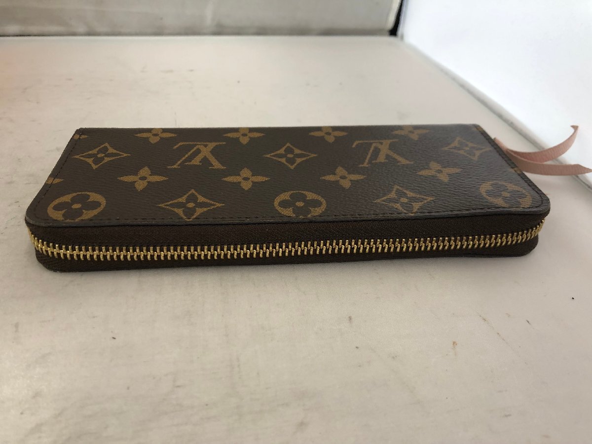 【Louis Vuitton】　ルイ・ヴィトン モノグラム　M61298　ポルトフォィユクレマンス　ラウンドジップ長財布　ブラウン　SY02-EUV_画像4