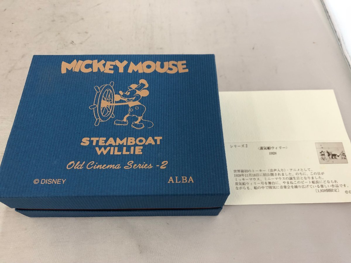 【SEIKO　ALBA　MICKEY MOUSE】セイコーアルバ　ミッキーマウス蒸気船ウィリー　V501　6540　腕時計　ミントグリーン×シルバー　SY02-EV7_画像9