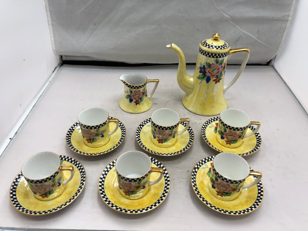 【Noritake】ノリタケ　オールドデミタスセット6客　1920年代　SY02-EGM_画像1