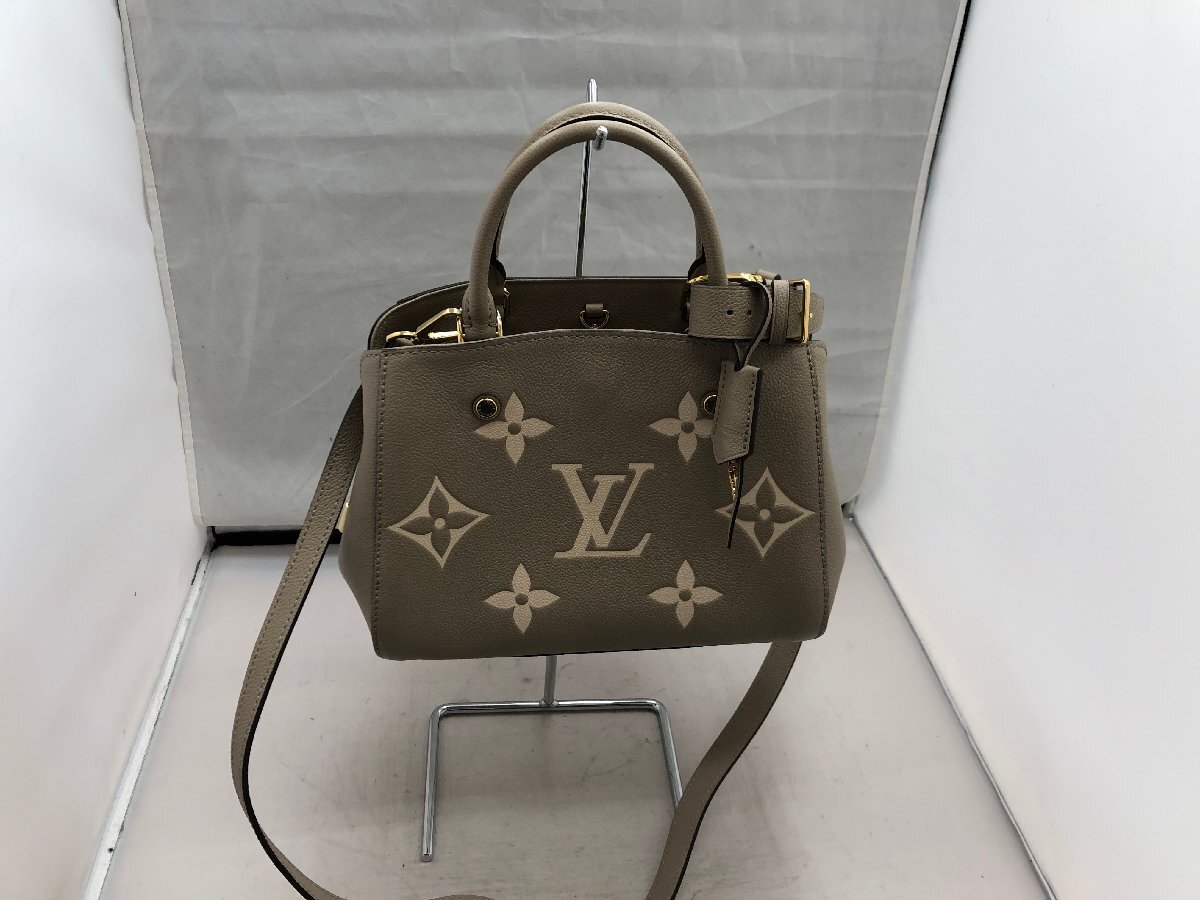 【LOUIS VUITTON】ルイヴィトン　モノグラム　アンプラントモンテーニュ　2WAYバッグ　M45489　ベージュグレー　SY02-EGN_画像1