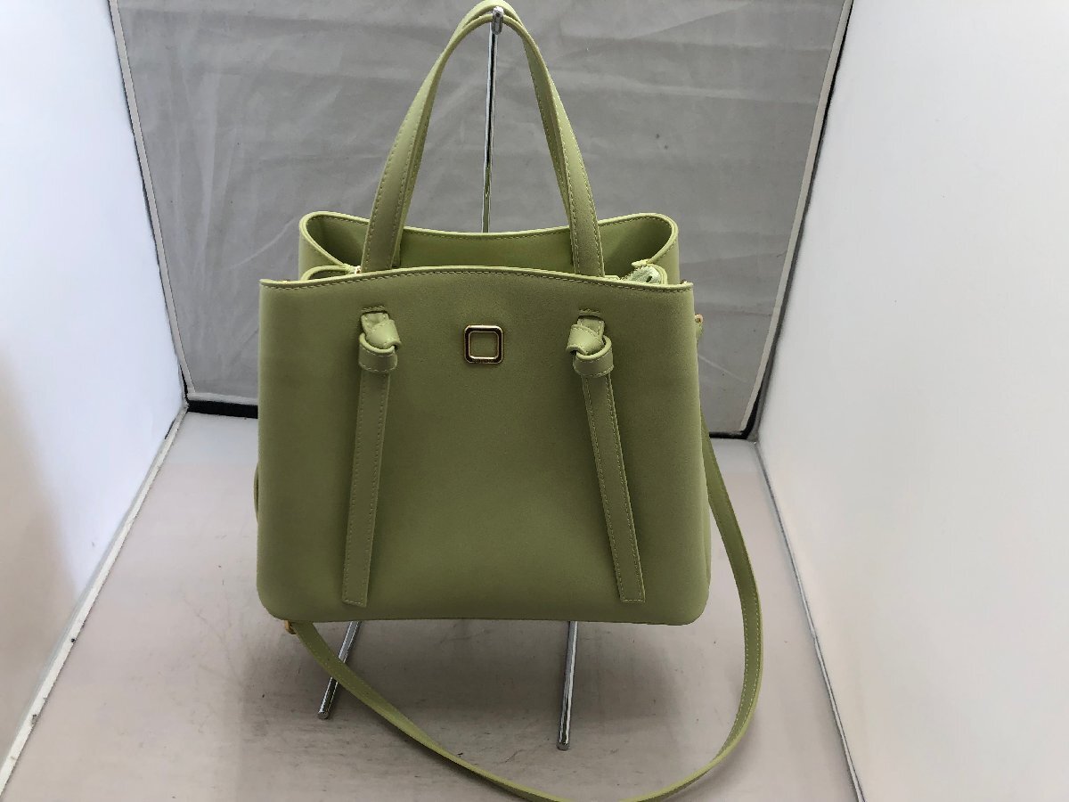 [MURUA]mrua2WAY bag melon green leather SY02-EI6