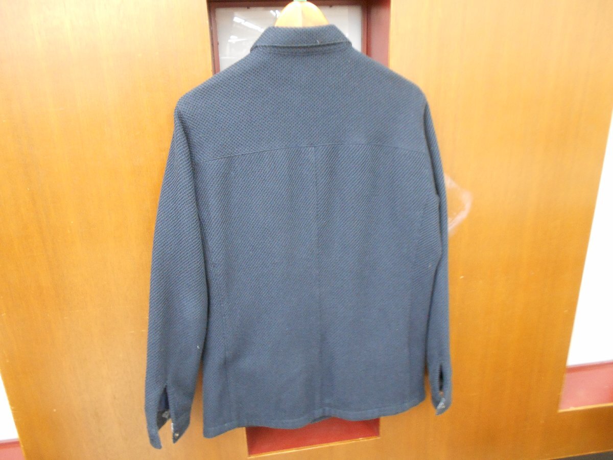 【INTERMEZZO】インターメッツォ　メンズ　シャツジャケット　ネイビー　Mサイズ　SY02-CZI_画像2