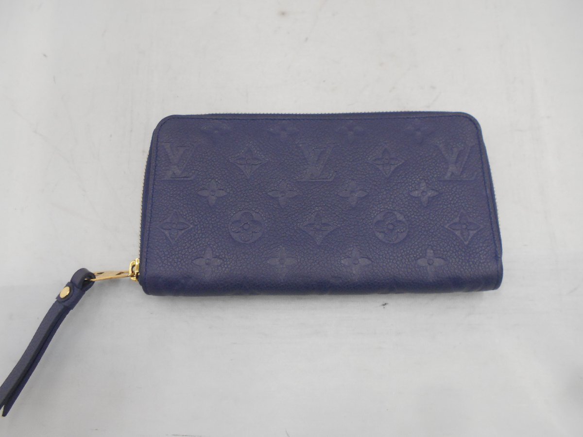 【Louis Vuitton】ルイ・ヴィトン　モノグラム　アンプラ　M93438　ポルトフォイユ・スクレット　ロン　長財布　ネイビー　SY02-CHS_画像1