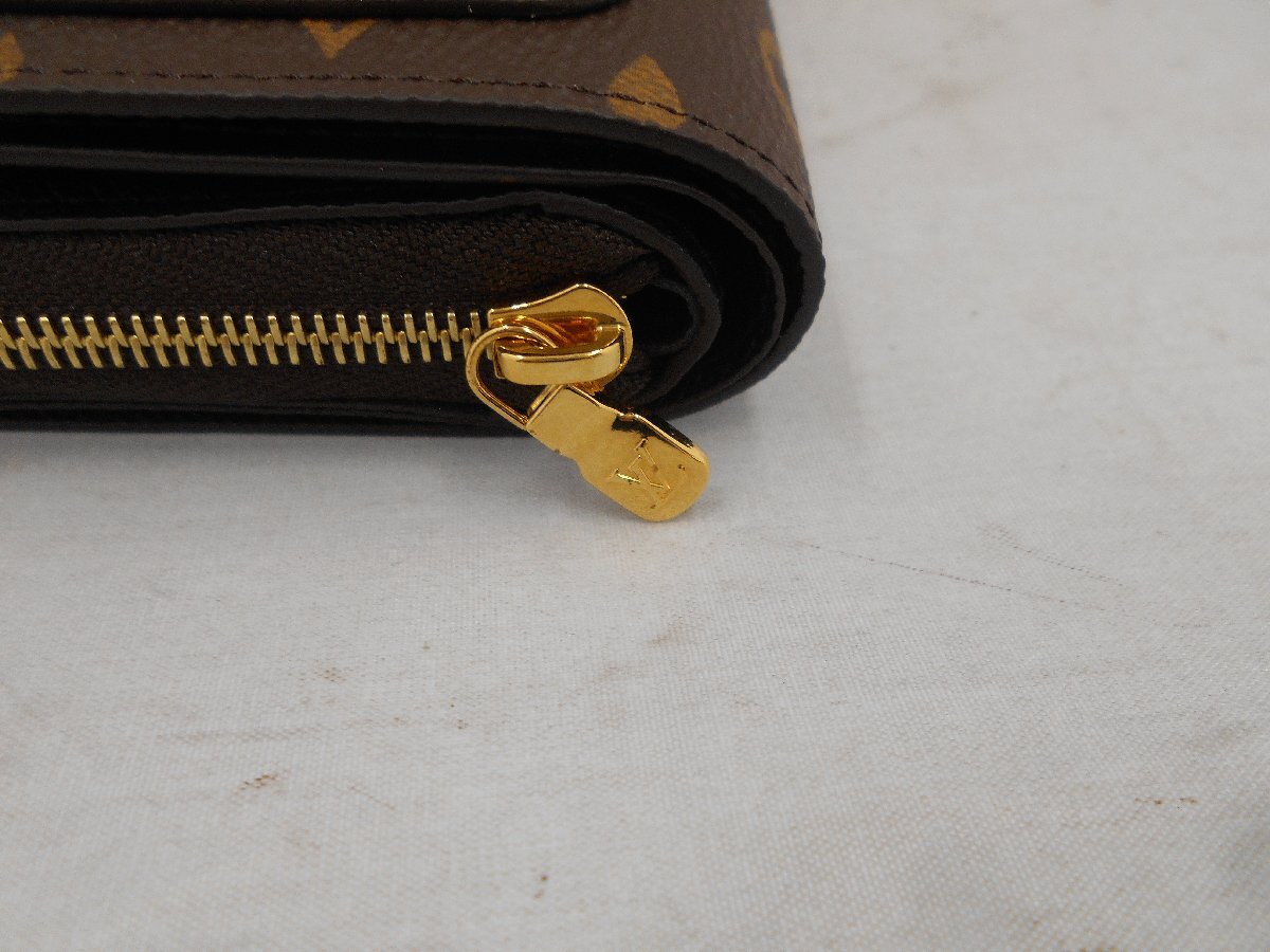 【Louis Vuitton】ルイヴィトン　モノグラム　リバースポルトフォイユ　ルーM81461　二つ折り財布　SY02-CN1_画像9