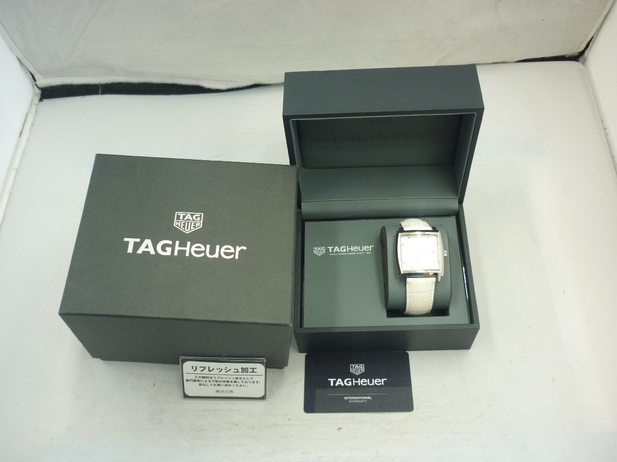 [TAG HEUER] TAG Heuer Monaco diamond WAW131B WPQ9882 wristwatch SY02-DGJ