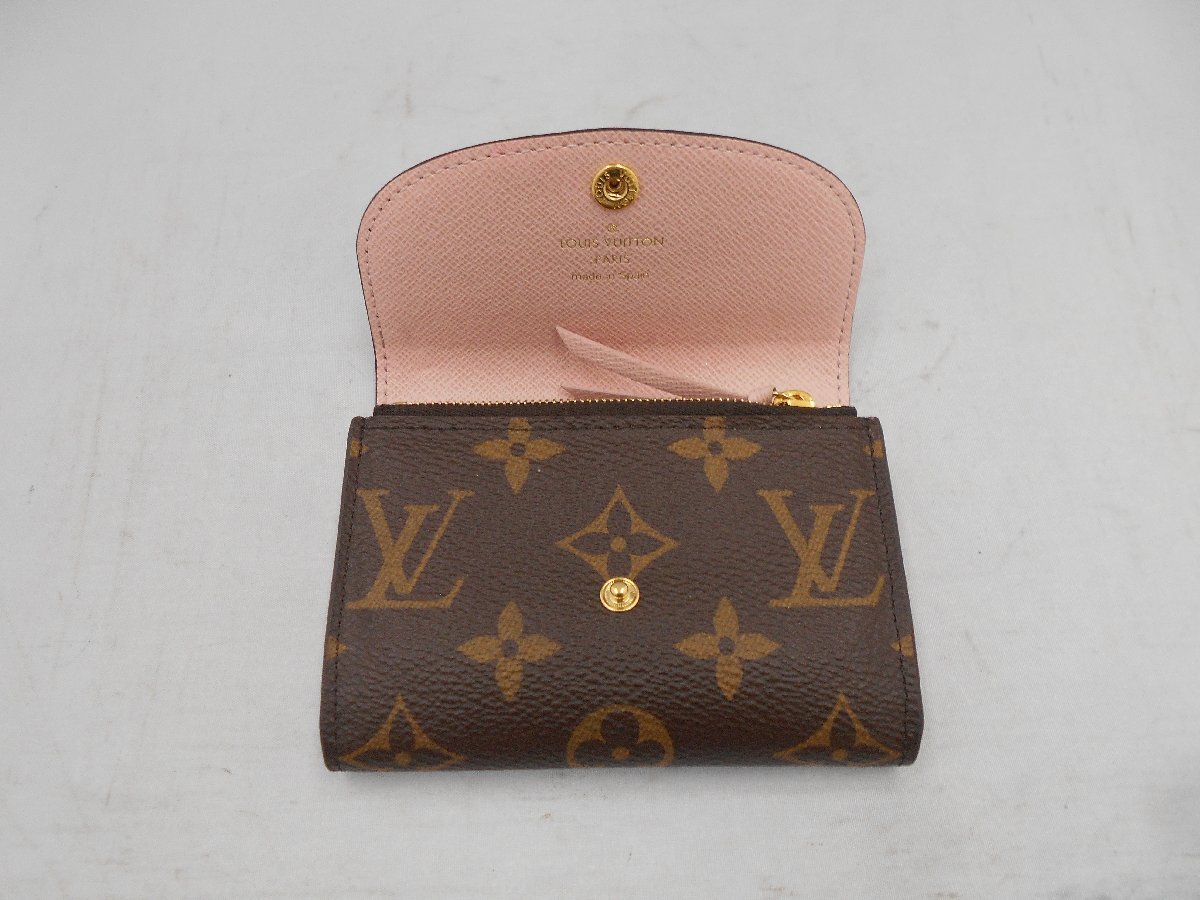 【Louis Vuitton】ルイヴィトン　モノグラム　ポルトモネ　ロザリ　M62361　二つ折り財布　SY02-CN2_画像7