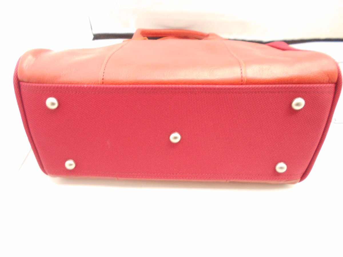 [.]hige handbag ( briefcase ) leather red SY02-RL7