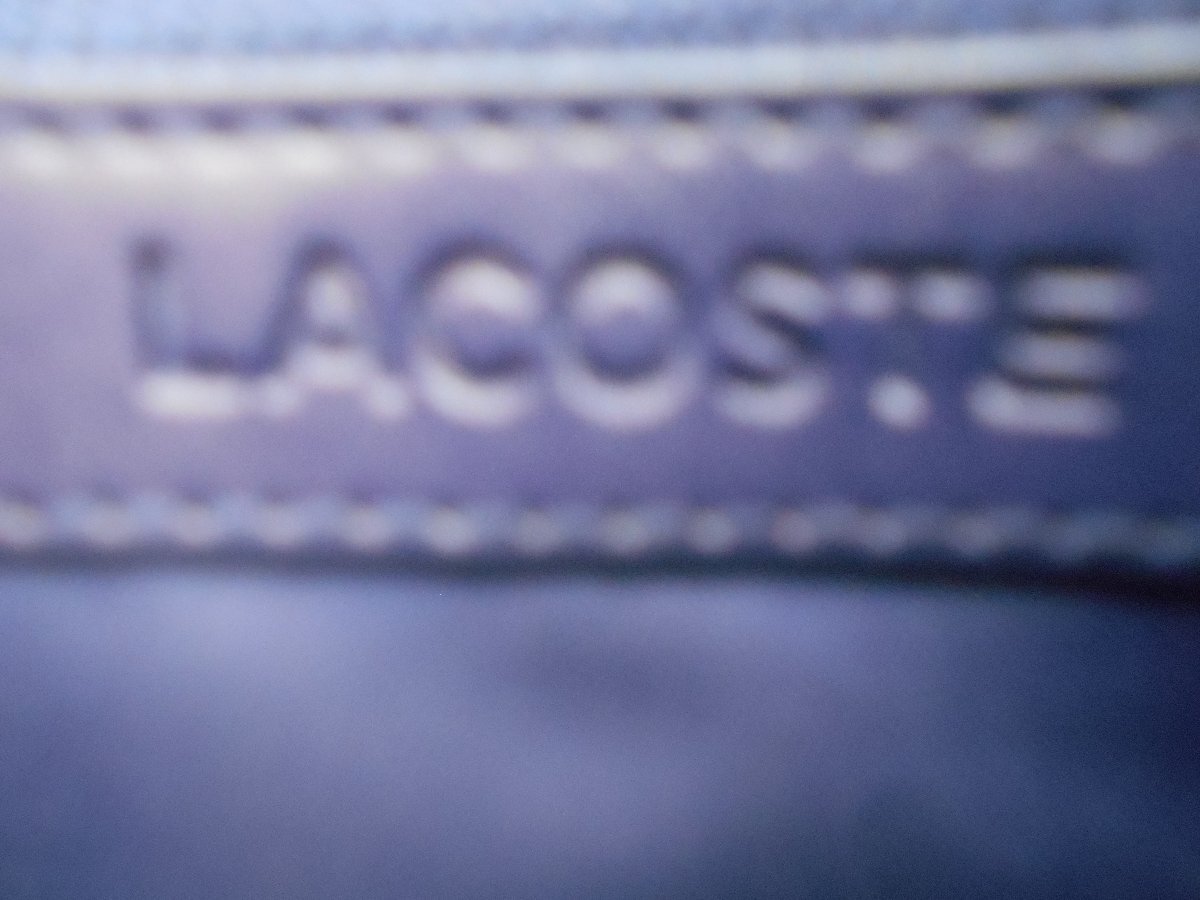 【LACOSTE】　ラコステ　ラウンドファスナー長財布　シャンタコ（牛床革）シリーズ　レッド　SY02-RH9_画像8