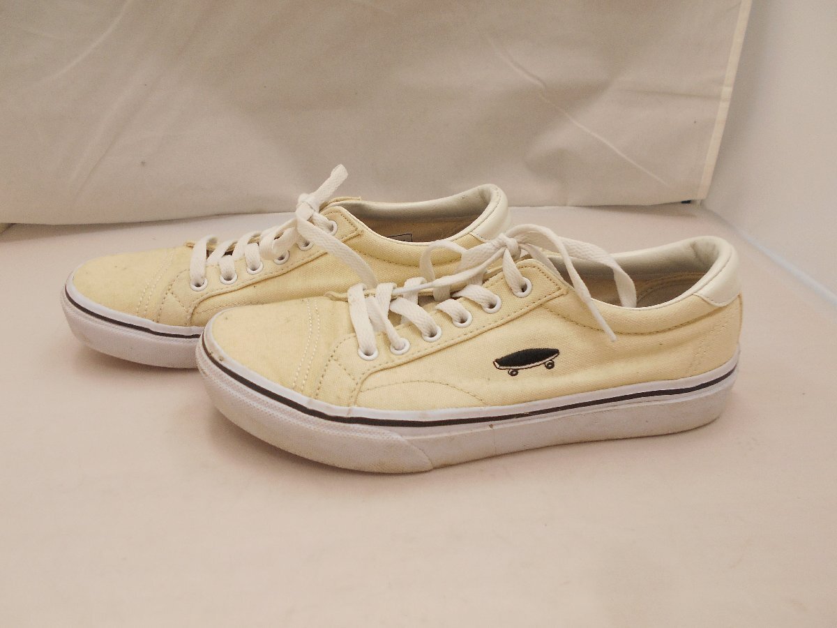 [VANS] Van z off The wall женский спортивные туфли слоновая кость парусина 24cm SY02-PA3