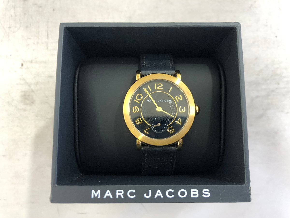 【MARC JACOBS】マークジェィコブス　スモセコ　MJ1471　レディス腕時計　ブラック×ゴールド　SY02-FAJ_画像1