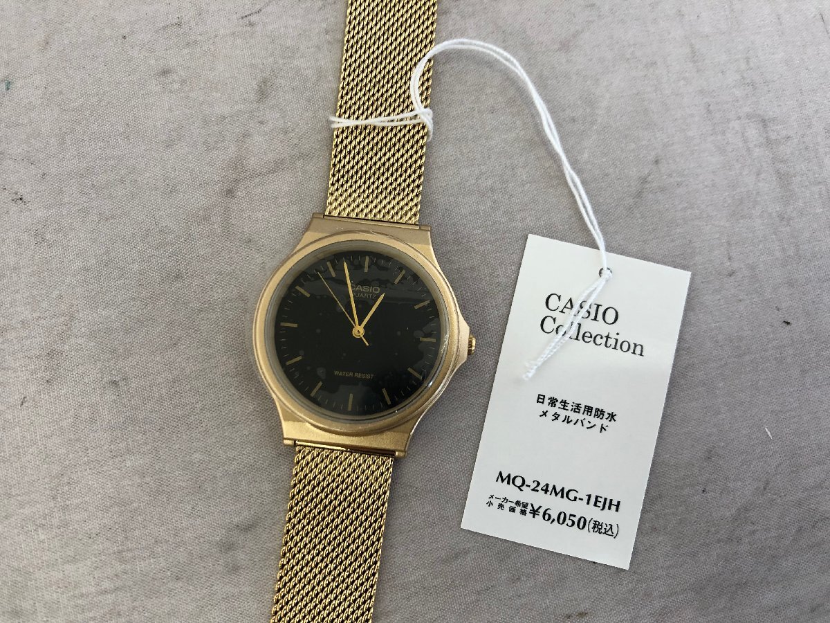 【CASIO】カシオ　MQ-24MG-1EJH　メンズ腕時計　ブラック×ゴールド　SY02-FAO_画像2