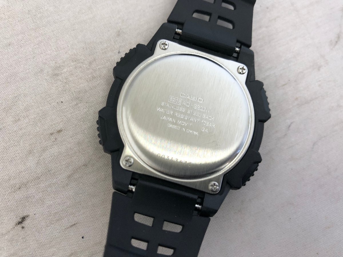【CASIO】カシオ　AQ-S800W-1BJH　メンズ腕時計　ブラック　SY02-FBB_画像4