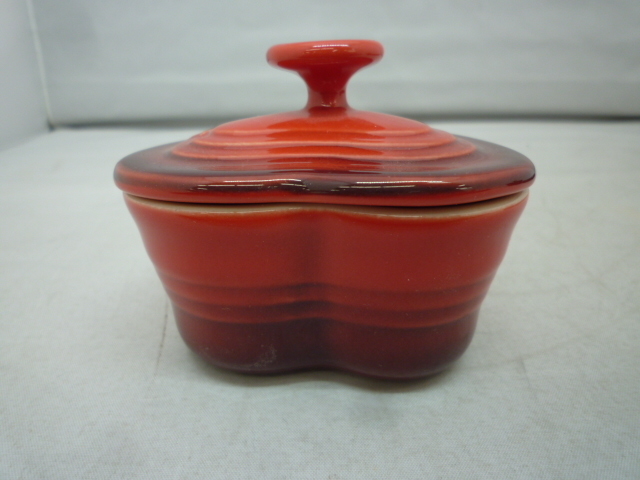 【LE CREUSET】　ルクルーゼ　petite ramekin d'amour set　プチ・ラムカン・ダムール・セット　レッド　ハート型　SY02-I91　＊ラスト＊_画像6