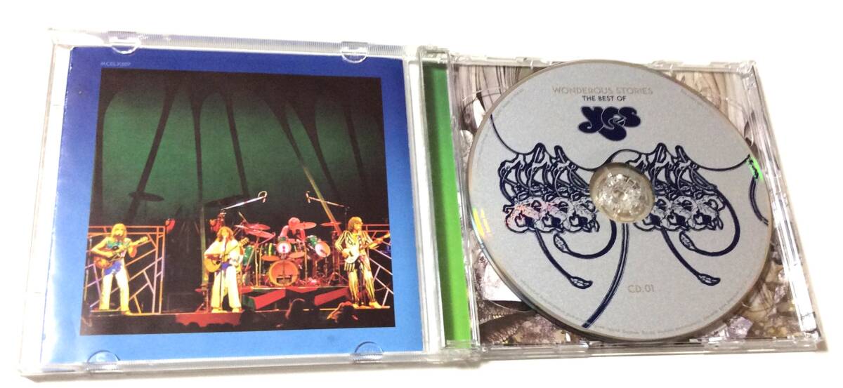 輸入盤　CD2枚組 WONDEROUS STORIES the best of Yes 洋楽 RHINO_画像3