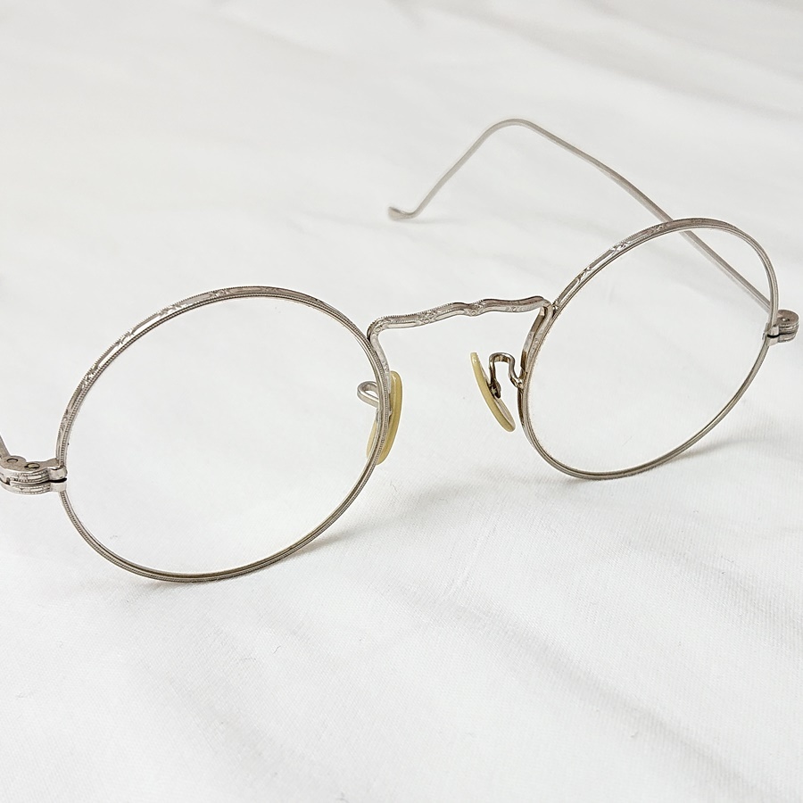 1920's American Optical アメリカンオプティカル 旧ロゴ コートランド 12KGF 眼鏡 メガネ サングラス ヴィンテージ 美品_画像3