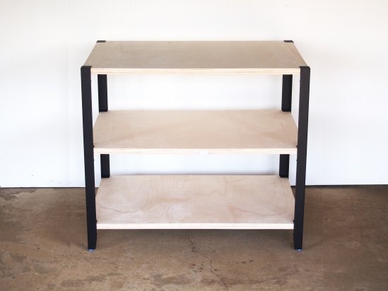 【送料別途】 家具DIY カンタン取付シェルフ用脚 棚脚 クランプ式（4本1組）S03_天板は付属しません