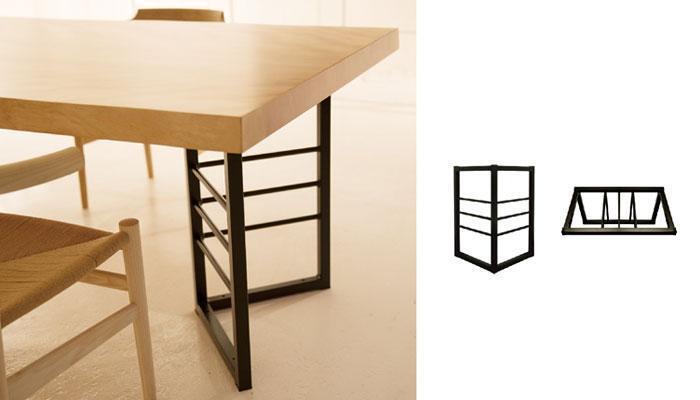 【送料別途】 家具DIY テーブル脚 スチール脚 ブイ_画像3