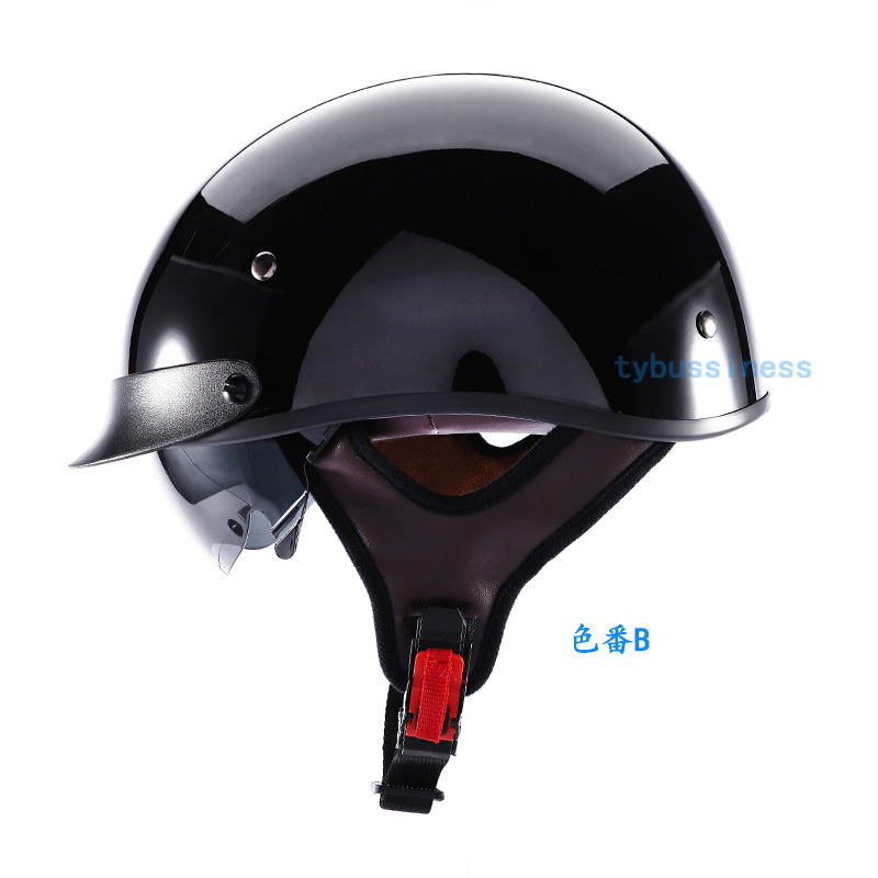 バイク ヘルメット半帽 レトロ ヘルメット バイク 大きいサイズ ヘルメット オートバイヘルメットUV 4色サイズ選択ホワイト_画像4