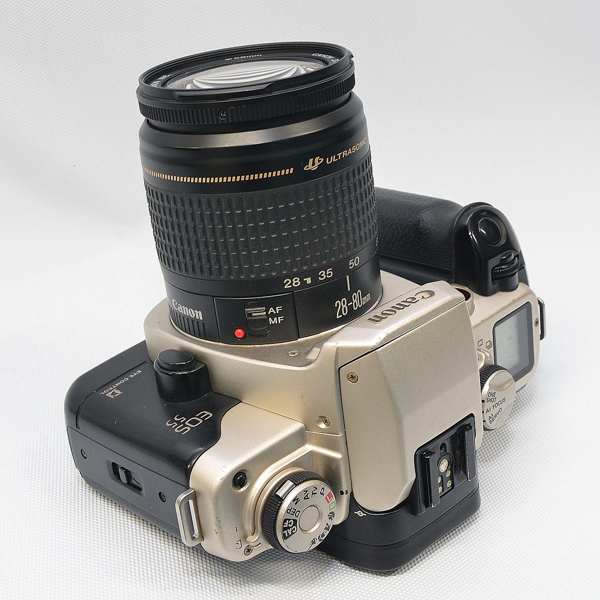 Canon キャノン EOS 55 シルバーボディ 28-80mm F3.5-5.6 Ⅳ 中古品_画像2