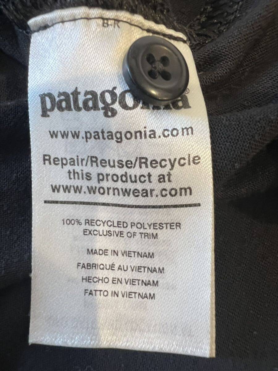 パタゴニア patagonia Capilene Cool Trail Polo キャプリーン クール トレイル ポロシャツ メンズ サイズM 半袖 黒 _画像6