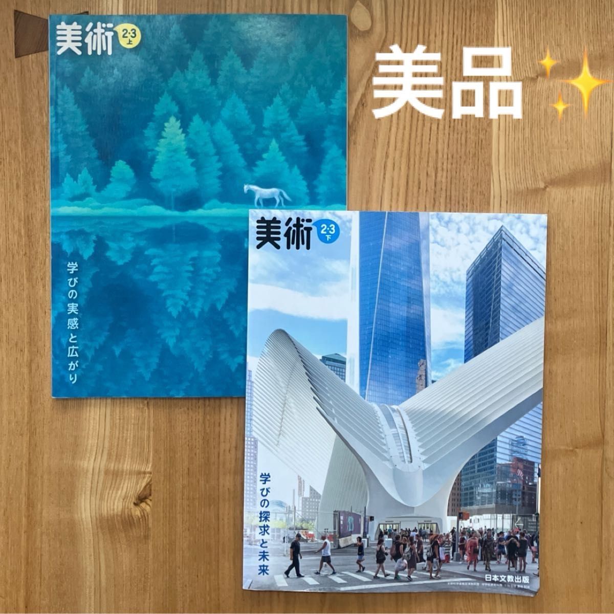 ★美品★ 美術 2・3上下　(文部科学省検定済教科書 中学校美術科用) 