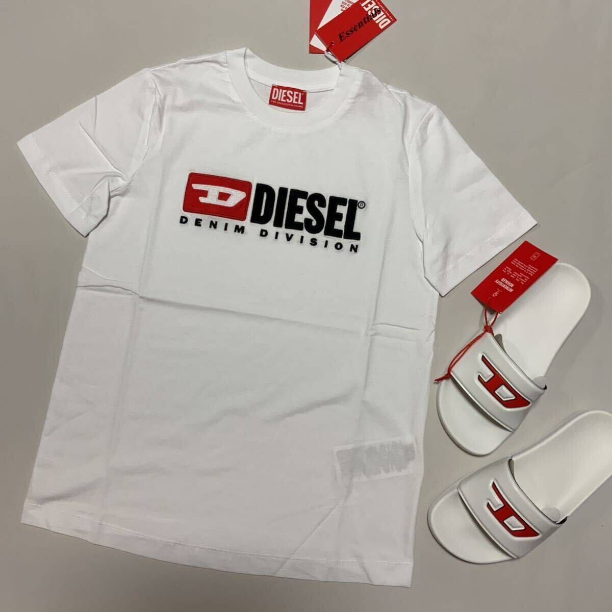 洗練されたデザイン　ディーゼル　DIESEL　正規品　Tシャツ　T-Reg-Div　ホワイト　L　A05033 0GRAI　100%綿_画像7