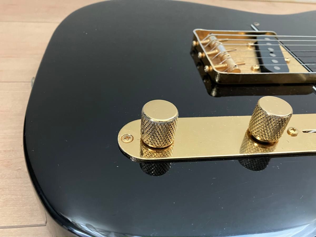 フェンダー　テレキャスター  日本製　ブラック　ゴールド Fender エレキギター