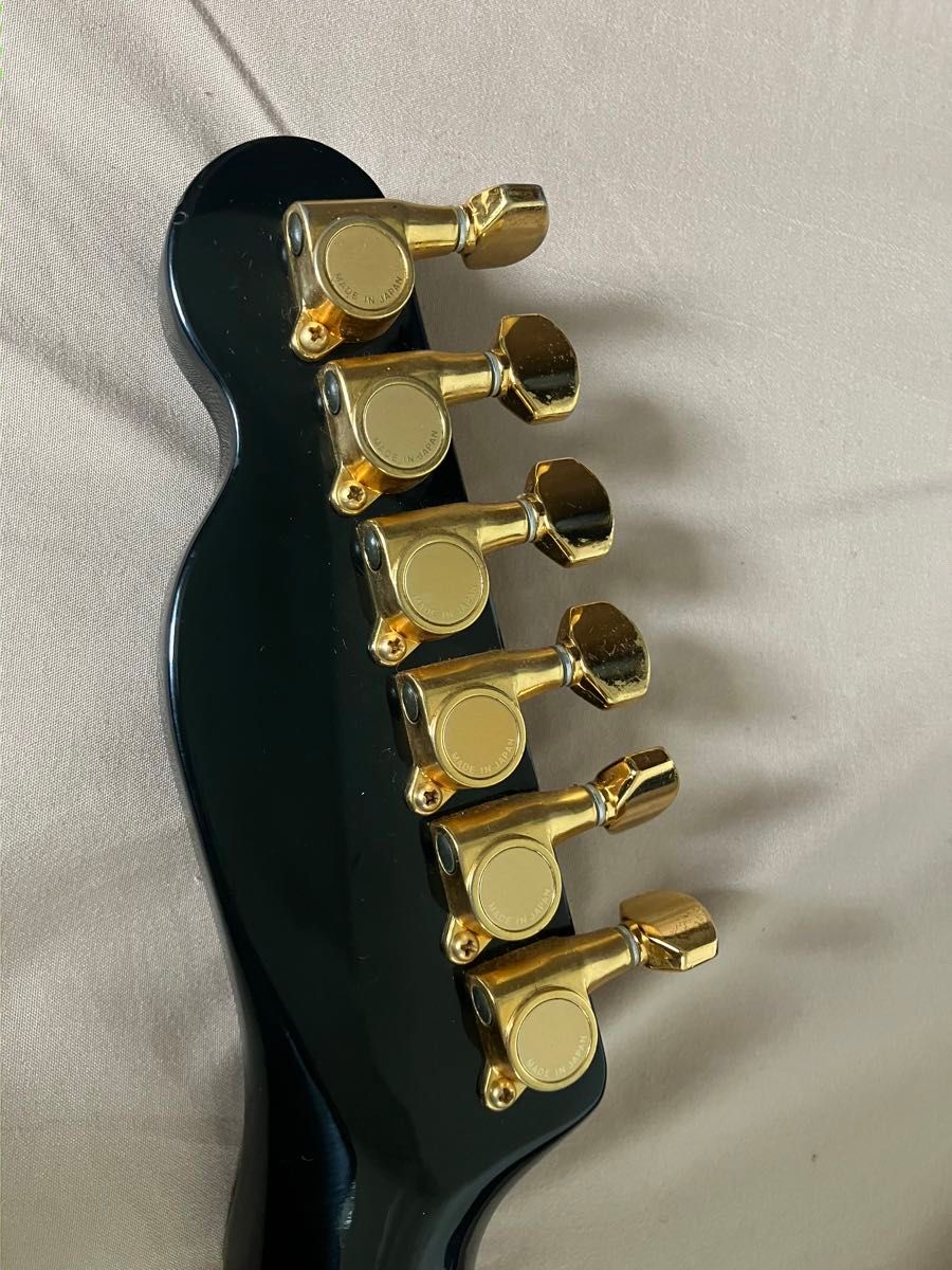 フェンダー　テレキャスター  日本製　ブラック　ゴールド Fender エレキギター