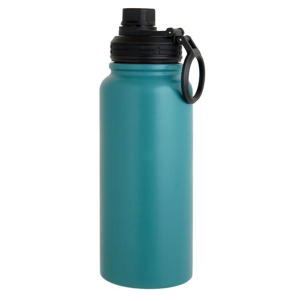 800ml ボトル 保温 保冷 IMMEDI BOTTLE ブルー 氷が入れやすい 洗いやすい 水筒 広口 直飲み 取っ手付き
