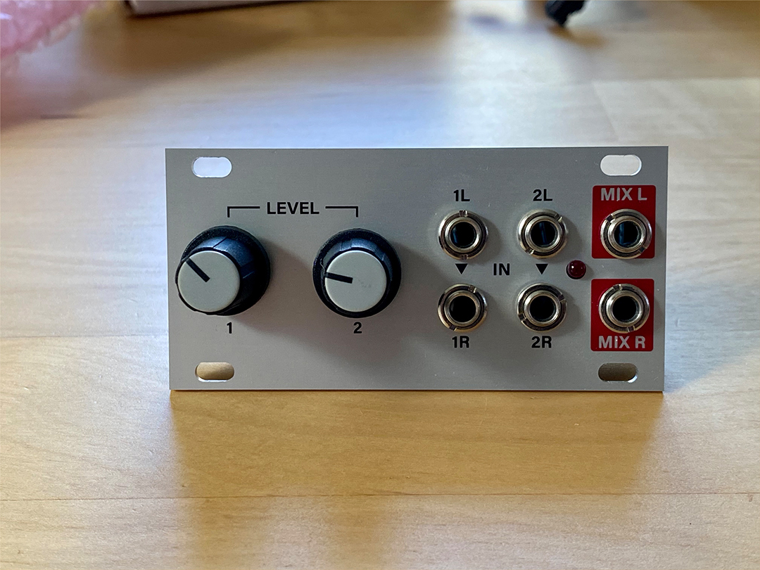 [ super-beauty goods ]Intellijel Designs Stereo Mixer 1U stereo 2ch mixer modular Synth 1U lane . addition do . sound .wet sound . control 