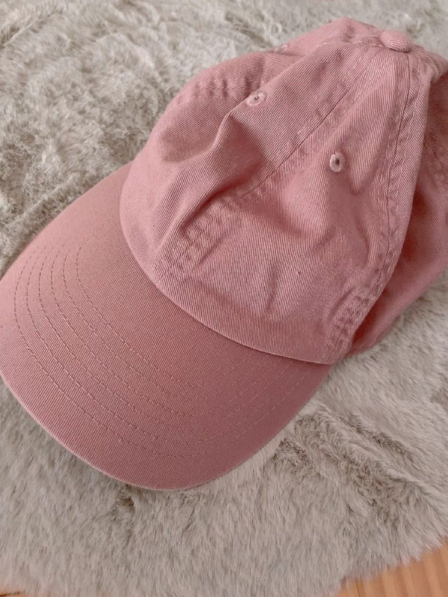 キャップ 帽子 濃いピンク系