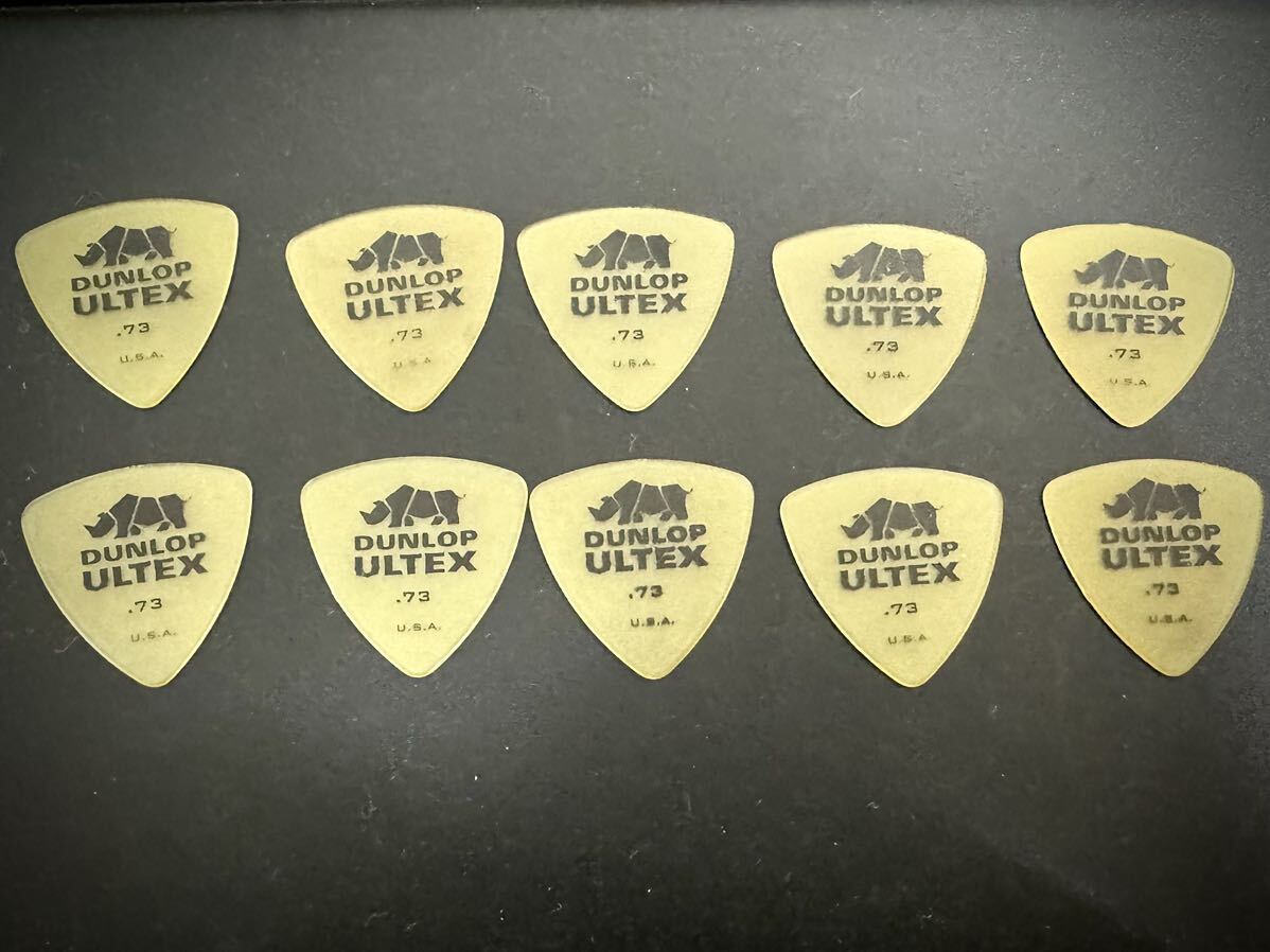 在庫ラスト！【未使用新品】10枚セット ギターピック ジムダンロップ JIM DUNLOP ULTEX トライアングル 0.73mm ピック ギター ベースの画像1