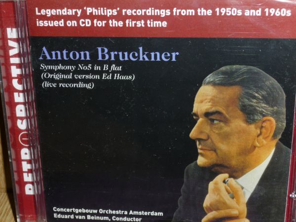 新品未開封品 E・V・ベイヌム&ACO ブルックナー 交響曲5番(1957年録音) PHILIPS輸入盤_画像1