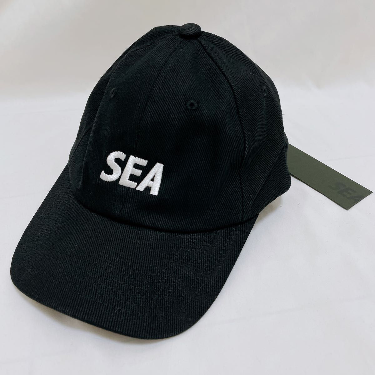 WIND AND SEA SEA CAP / BLACKウィンダンシー　キャップ　帽子　黒