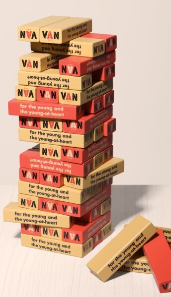 * free shipping!! VAN JAC Van ja Kett not for sale Novelty WOODY balance tower game [jenga]*