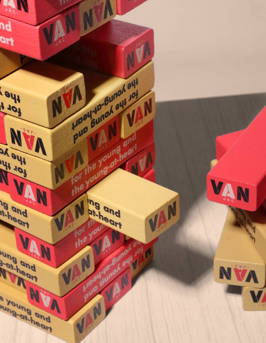 * free shipping!! VAN JAC Van ja Kett not for sale Novelty WOODY balance tower game [jenga]*