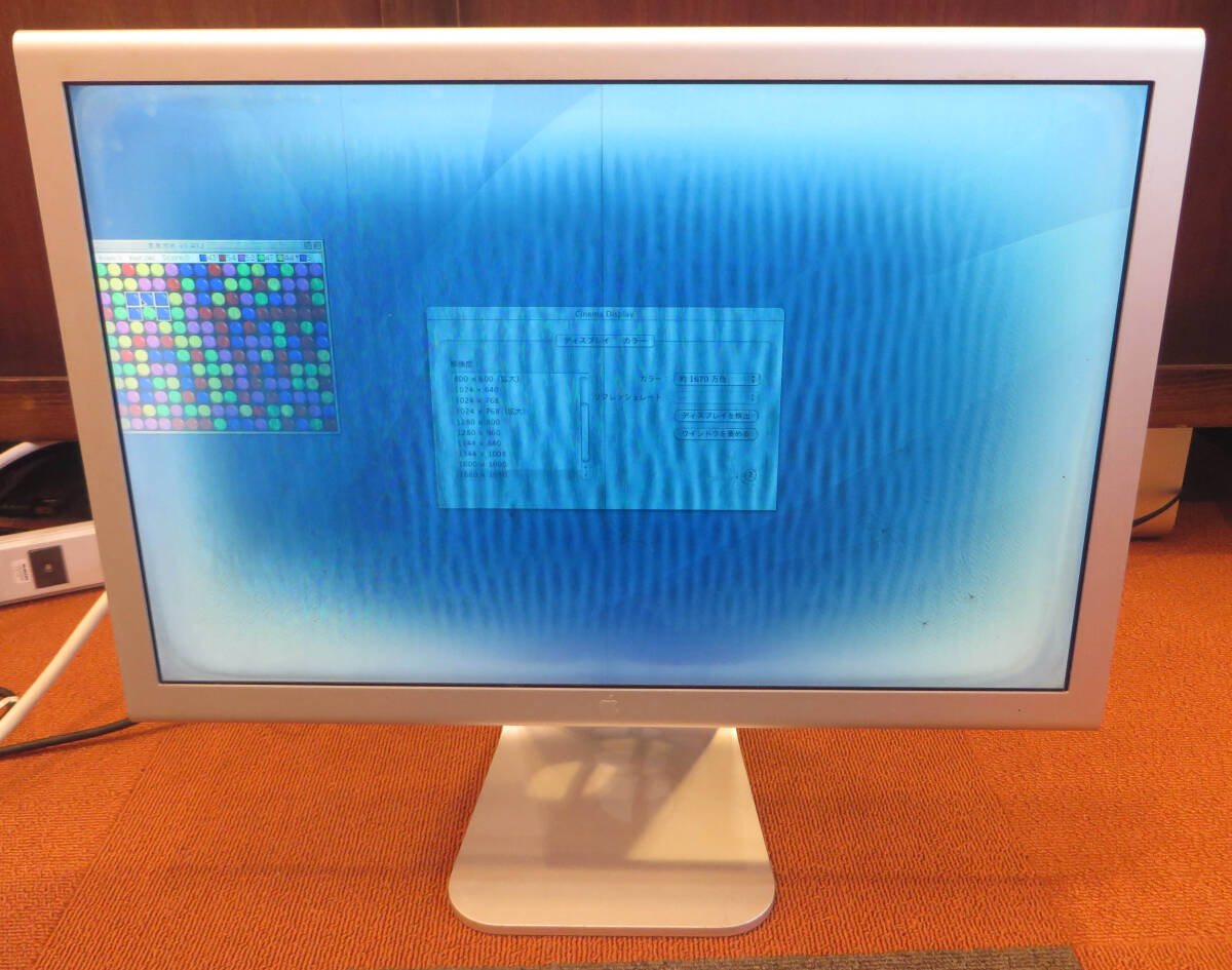 【ジャンク】Apple Cinema Display A1081 _表示に問題があります。