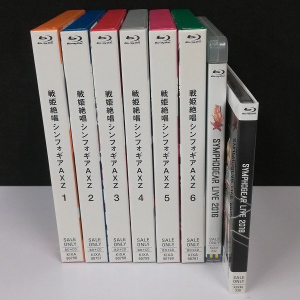 gV507a [人気] BD 戦姫絶唱シンフォギアAXZ 初回限定版 全6巻 シンフォギアライブ 2016 2018 計8点 / Blu-ray | Zの画像3