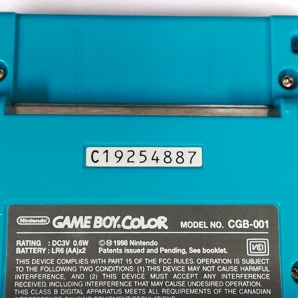 gA501a [動作品] GBC ゲームボーイカラー ブルー 本体のみ / GAMEBOY COLOR | X_画像3